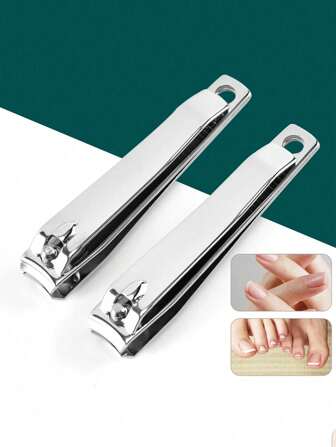 1/2pcs Nail Tools, Stainless Steel Large Straight Mouth Nail Clippers, Sharp, Dead Skin Remover, Nail Clippers, Toe Care Tools, Nail Specific
