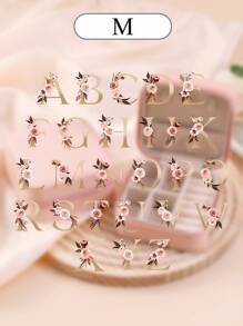 1pc Customized Name Jewelry Storage Box Ring Necklace Storage Box Portable Travel Zipper Jewelry Storage Box Suitable As A Gift For Bridesmaids, Friends, Mothers, Halloween Gifts For Birthdays, For Children's Day, For Father's Day, For Graduation, For Weddings, For Housewarming Living Room, Bedroom, Office, Tea Room, Home, Bathroom Back To School