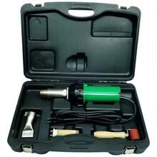 Pistola de soldadura de plástico de aire caliente de 1600 W, ampliamente utilizada para algunas soldaduras de reparación de tanques químicos, accesorios de tubería, membranas impermeables y revestimientos impermeables. - Verde - Ver 7