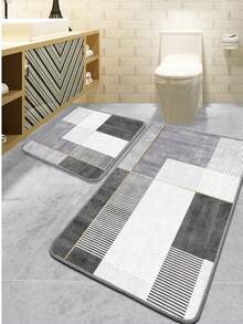 CHILAI HOME - 地毯两件套 - 60*100&50*60 - 土耳其制造 - 巧克力棕 - 查看 1
