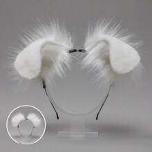 Furry Animal Ear Headband, Spotted Dog/Folded Ear Puppy Ear Costume Accessories For Holiday/Role-Playing