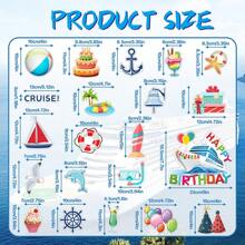 21pcs Sailboat Birthday Magnet Decorations | Cruise/Refrigerator Door Stickers | Boat Themed Party Supplies | My Birthday | Birthday Magnets | Birthday Party Supplies (Happy Birthday Gift)
