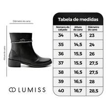 Bota Feminina Montaria Rasteira Cano Baixo Strass Lumiss - Preto - Visão 9