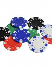 10 pièces de jeton de poker texas holdem en plastique de 5 couleurs, pièce commémorative, jeton de pari, protecteur de carte à jouer, jeton de jeu, pour divertissement familial et jeux de fête, jeux de fête pour adultes convenant pour Halloween/Noël/Thanksgiving