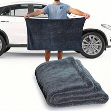 Premium Ultra-Fine Microfiber Auto Towel - Double Twist Pile Design, Lint-Free Rapid Drying, Suitable For Cars, Trucks, Boats, And Daily Use - Multicolor - View 2