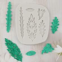 Asymmetrical Leaf Shape Silicone Mold Set For DIY Clay Craft Decor