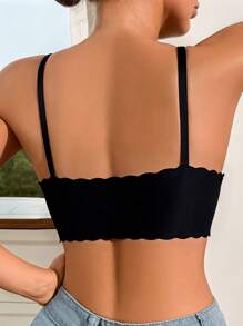 Women Seamless Bra Wireless Comfort Push Up Bralette Sexy Backless Underwear Solid Color Wavy Edge Bra For Women No Underwire Camisole Intimates Women Basics Lingerie