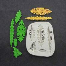 Asymmetrical Leaf Shape Silicone Mold Set For DIY Clay Craft Decor