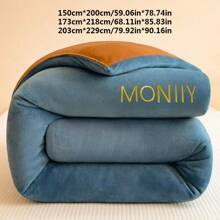 1 pièce Couette d'hiver chaude, courtepointe réversible pour usage domestique, couette à double couche épaisse pour l'hiver dans le dortoir