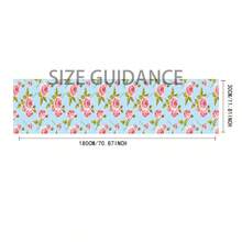 1pc/5pcs/7pcs Floral Art Print Polyester Table Runner With 6pcs Placemats - Polyester, Rectangle, Holiday Table Decor Cloth Runners, Home Decoration, Kitchen Dining Table Decor, Room Decor, Table Runners