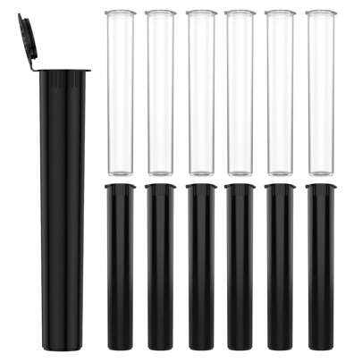 30/60 pezzi Tubi di plastica impermeabili per lo stoccaggio, portasigarette in plastica con tappo a vite e coperchio superiore a pressione - portatili, adatti per cartine per coni pre-arrotolati, multiuso, per coni pre-arrotolati e articoli per la casa, regali di compleanno, regali per le vacanze, fumatori, Natale