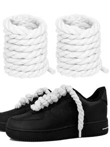 1pair Thick Rope Shoe Laces For Chunky Shoelaces Replacement Laces For Men's And Women's Shoelaces,Sneakers.Shoelaces(120cm/47.24inch)