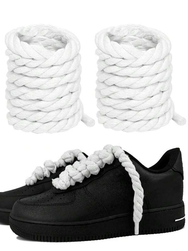 1 paire de lacets de corde épais pour lacets épais, lacets de rechange pour chaussures d'hommes et de femmes, baskets. Lacets (120 cm / 47,24 pouces)