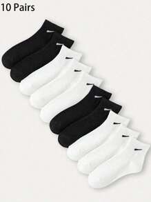 6/8/10/12 paires de chaussettes courtes multicolores, noires, blanches et grises pour femmes, chaussettes mi-mollet en tricot polyvalentes pour couples, style Y2K, pour l'extérieur, les fêtes, le gothique, la rentrée scolaire, douces et confortables respirantes