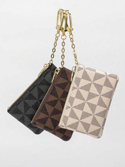 Small Change Purse Zipper Coin Pocket With Key Chain Small Wallet For Women Keychain Pouch Small Keychain Wallet For Women And Men Coin Bag Waterproof Coin Wallet Small Coin Purse With Zipper And Keyring Keychain Card Holder Change Purse Mini Storage Bag For Coin Cards Keys Lipsticks