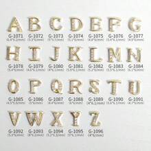 26 pezzi, Charms per unghie con 26 lettere inglesi 3D con strass, accessori per arte di unghie in lega con lettere inglesi, gioielli per decorazioni, accessori fai-da-te per charms, gemme e forniture per unghie