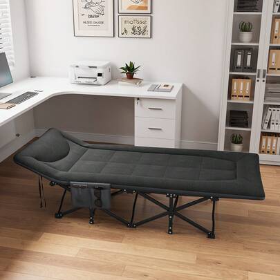 Faltbare Campingbetten für Erwachsene, robuste Campbetten mit hoher Tragfähigkeit von 260 kg, starke und dickere Röhren, Schlafkoje mit Transporttasche für Reisen/Büro/Freilichtnutzung