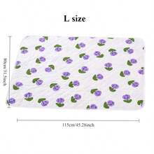 Waterproof & Breathable Washable Bed Pad, Large Incontinence Mattress Protector For Summer (Small Bear, Dinosaur, Tulip, Rabbit Pattern, 27.6"X35.4", 31.5"X45.3") - Multicolor - View 7