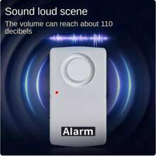 1 pieza Alarma antirrobo por vibración para coches, puertas, ventanas, almacenes, patios (Batería no incluida)