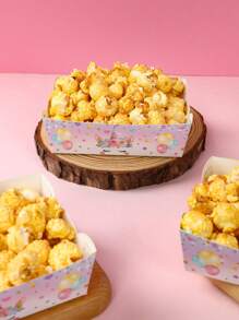 6/12pcs Beautiful Unicorn Theme Paper Tary, Unicorn Pattern Food Packaging Boxes, Gift Packaging Gift Boxes, Disposable Food Container, Birthday Party Table Decoration, Party Table Disposable Food Tray Decoration, Bread Boxes, Cake Boxes, Cookie Boxes, Candy Boxes, French Fries Popcorn Boxes, Donut Packaging Boxes, Birthdays Festivals Events Gatherings Party Food Tray, Party Favor