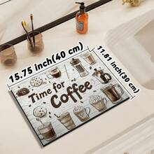 Coffee Machine Absorbent Mat, Kitchen Counter Draining Mat, Rapid Drying Heat-Resistant Dish Pad, Water Controlling Mat - Color - View 25