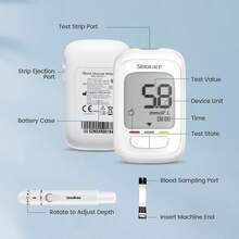 Sinocare AQ PRO I Blood Glucose Monitor Fullset In Mmol/L With 50 Test Strips - KIT With 50 Strips - View 7