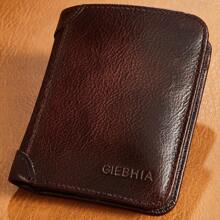 1pc Vintage Fashion Men's Wallet RFID Blocking Short Style Large Capacity Credit Card Holder Suitable For Men Young Professionals And Office Workers Great For Work Business Commute And School Wallet Mini Wallet Purse Wallet Men Wallet Leather Small Wallet RFID Wallet