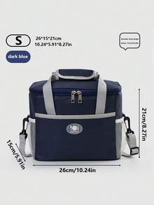 1 buah Tas Bekal Aluminium Tebal, Tas Kotak Nasi, Tas Bento Berinsulasi, Cocok untuk Pekerja Kantoran, Siswa Sekolah Dasar, Tas Bawaan Beras, Perlengkapan Sekolah, Tas Jinjing Luar Ruangan - MultiWarna - View 12