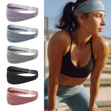 Sweatband Sports Headband For Basketball Cycling Outdoor Fitness Yoga, Moisture Wicking, Unisex - Multicolor - View 3
