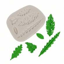 Asymmetrical Leaf Shape Silicone Mold Set For DIY Clay Craft Decor