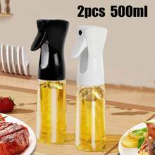 3/2/1pc Oil Spray Bottle, Kitchen Household Barbecue Olive Oil Cooking Spray Oil Atomization Fat Reduction Oil Spray Artifact, Oil Spray Dispenser Refillable Spray Bottle Outdoor Barbecue Cooking Kitchen Supplies