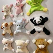 1 pieza Imán de nevera de peluche de conejo y panda. Animales de peluche. Pegatina magnética. Pizarra magnética. Decoración de dibujos animados. Imán de nevera