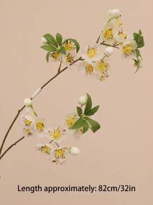 1pc New Peach Blossom Simulation Flower High-End Home Decor Hotel Decoration Fake Flower Ornaments Photography Props Ornaments