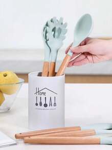 1 Peça Porta-Utensílios de Aço Inoxidável para Cozinha, Organizador de Ferramentas de Cozinha de Grande Capacidade para Colheres, Pauzinhos, Prateleira de Armazenamento de Cozinha, Escorredor de Talher, Utensílios de Cozinha, Decoração de Ambiente, Adequado para Cozinha, Restaurante, Festa, Acampamento, Ao Ar Livre, Reunião, Presente para Amigos, Presente para Família