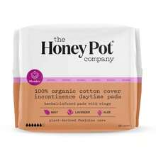 The Honey Pot Company, Herbal Daytime Incontinence Pads With Wings, Organic Cotton Cover - 16ct - 1 - Xem 2