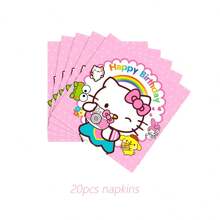 Sanrio 90pcs Sanrio Hello Kitty Party Supplies,Included Birthday Banner,Hanging Vortex,Plates,Napkins,Tablecloth For Hello Kitty Birthday Party Decorations,For Hello Kitty Party Decorations,Hello Kitty Birthday Party Decorations,Hello Kitty Party Decorations