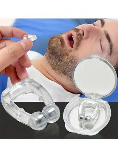 10 件磁性鼻扩张器，用于防打鼾，男士防打鼾夹鼻装置，硅胶打鼾解决方案，适用于户外游泳训练和水上运动，助眠