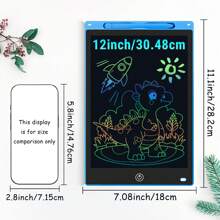XZBB LCD-Schreibtafeln in verschiedenen Größen 8,5/10/12/16/20 Zoll, Kinderschultafel zum Zeichnen, Multifarbiges Großformat-Schreib- und Zeichenwerkzeug, kreatives Talent, Denkaufgaben für Kinder ab 3 Jahren, One-Touch Bildschirm löschen/sperren, Reise/Geburtstags/Einschulung/Weihnachtsgeschenk, zufälliger Rahmen im Blindpack