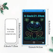 XZBB LCD-Schreibtafeln in verschiedenen Größen 8,5/10/12/16/20 Zoll, Kinderschultafel zum Zeichnen, Multifarbiges Großformat-Schreib- und Zeichenwerkzeug, kreatives Talent, Denkaufgaben für Kinder ab 3 Jahren, One-Touch Bildschirm löschen/sperren, Reise/Geburtstags/Einschulung/Weihnachtsgeschenk, zufälliger Rahmen im Blindpack