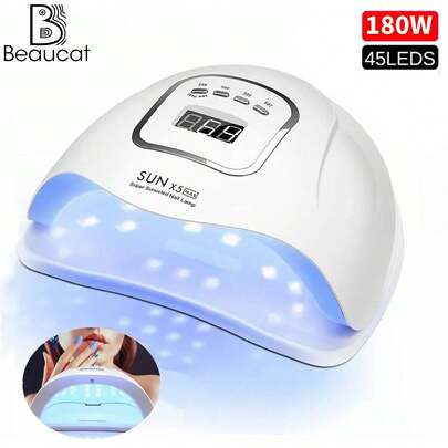 Lamparas De Uv Led Gel Para Uñas Profesional Secadora 180w