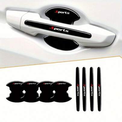 8 قطعة ملصق حماية حواف أبواب السيارات الرياضية من الخدوش ، فيلم واقي للسيارات ، حماية طلاء السيارة