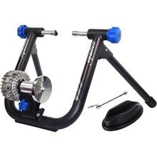 Fluid Bike Trainer Stand Indoor Riding Steel Bicycle Exercise Stationary Stand With Noise Reduction Wheel - Black1 - View 1