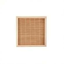 1 Pack Summer Hamster Cooling Pad, Guinea Pig & Teddy Plush Ice Bed, Bamboo Woven Square Small Pet Mat, Soft & Breathable, No-Assembly, For Small Pets