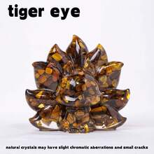 1PC Natural Crystal Gravel Jiuwei Fox Statue Dropper Resin Reiki Stone Fengshui Sculpture Room Home Decoration - Epoxy Nine-tailed Fox Large Size - View 15