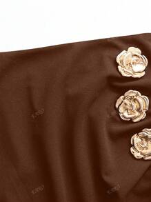 Gonna asimmetrica da donna alla moda modellante con orlo a sirena, elegante e versatile