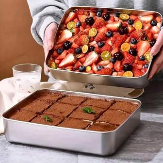 1/3pcs Stainless Steel Square Food Storage Containers With Transparent Lids - Leak Proof, Stackable, Perfect For Meat, Fruits, And Vegetables - Ideal Kitchen Organizer For Home And Outdoor Use