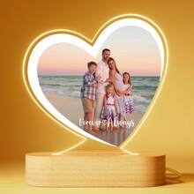 Customizable Heart-Shaped LED Photo Frame - Personalize With Your Favorite Photos And Messages, USB Powered, Ideal For Valentine's Day, Weddings, Birthdays, Anniversaries - A Romantic Gift For Couples And Loved Ones - Multicolor - View 3