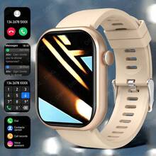 智能手表，无线通话/拨号，多种运动模式，适合男女，运动手表，自定义壁纸，节日礼物，生日礼物 - 彩色 - 查看 10