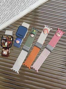 1 pièce Bracelet de montre en nylon tressé compatible avec Apple Watch Ultra 2 49mm 44mm 45mm 41mm 40mm 38mm, bracelet sport unicolore pour hommes pour Apple Watch Series 10 9 6 5 SE 7 8 4 3, bande de montre respirante pour femmes, accessoires de montre connectée, cadeaux pour la fête des mères, la fête des pères, la famille, les amis