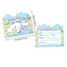 Sanrio 20/30/40pcs Sanrio Cinnamoroll Birthday Invitation Cards, Sanrio Cinnamoroll Party Decorations, Sanrio Cinnamoroll Pary Supples, Cinnamorol Fiends Invitation Cards, Cinnamorol Imvitation Cards